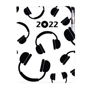 Diary DESIGN daily A4 2022 - Music