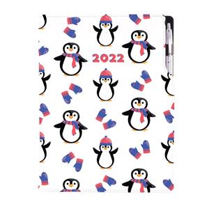 Diary DESIGN daily A4 2022 - Penguin