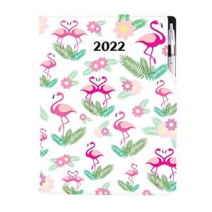 Diary DESIGN daily A4 2022 PL - Flamingo