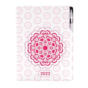 Diary DESIGN daily A4 2022 PL - Mandala red