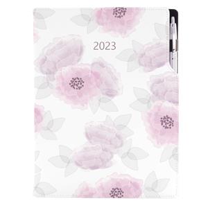 Diary DESIGN daily A4 2023 - Peony