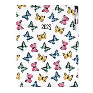 Diary DESIGN daily A4 2023 PL - Color Butterfly