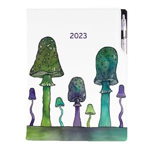 Diary DESIGN daily A4 2023 PL - Mushrooms