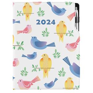 Diary DESIGN daily A4 2024 PL - Birds