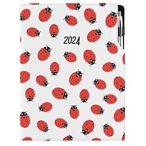 Diary DESIGN daily A4 2024 PL - Ladybug