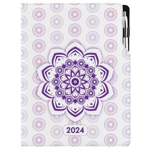 Diary DESIGN daily A4 2024 PL - Mandala violet