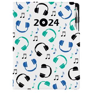 Diary DESIGN daily A4 2024 PL - Music