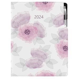 Diary DESIGN daily A4 2024 PL - Peony