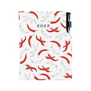 Diary DESIGN daily A5 2022 CZ - Chilli