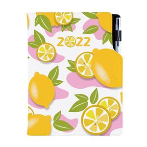 Diary DESIGN daily A5 2022 CZ - Lemon