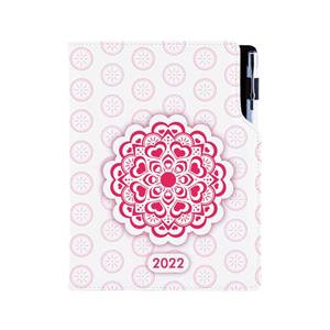 Diary DESIGN daily A5 2022 PL - Mandala red