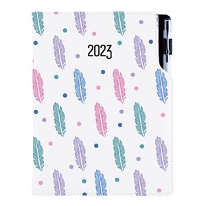 Diary DESIGN daily A5 2023 CZ - Feathers