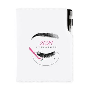 Diary DESIGN daily A5 2024 SK - Eyelashes