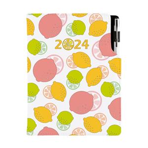 Diary DESIGN daily A5 2024 SK - Lemon