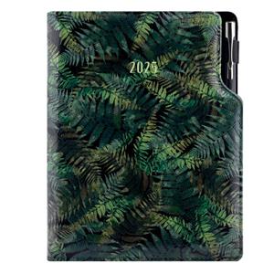 Diary DESIGN daily A5 2025 CZ - black - Fern