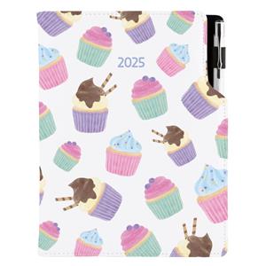 Diary DESIGN daily A5 2025 CZ - Cupcake