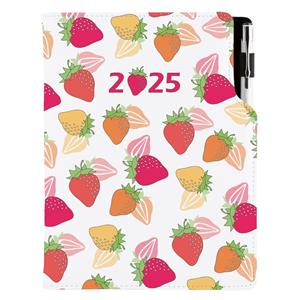 Diary DESIGN daily A5 2025 CZ - Strawberry