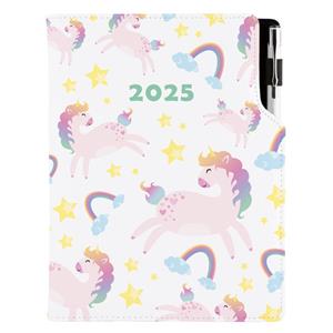 Diary DESIGN daily A5 2025 CZ - Unicorn