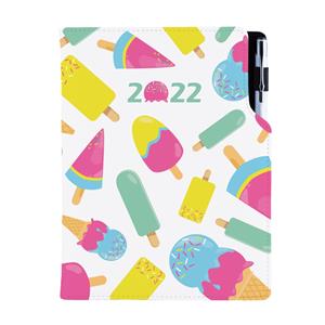 Diary DESIGN daily B6 2022 PL - Ice lollies