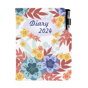 Diary DESIGN daily B6 2024 PL - Autumn flowers