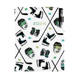 Diary DESIGN daily B6 2024 PL - Hockey