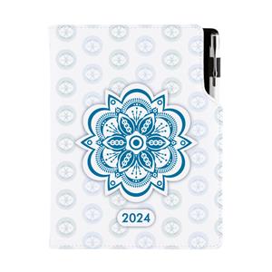 Diary DESIGN daily B6 2024 PL - Mandala blue