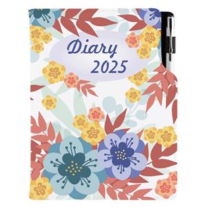 Diary DESIGN daily B6 2025 PL - Autumn flowers