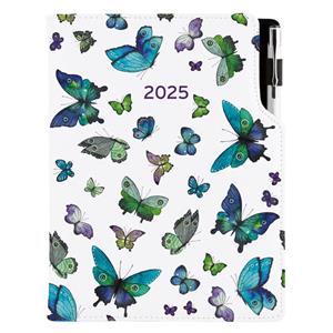 Diary DESIGN daily B6 2025 PL - Blue Butterfly