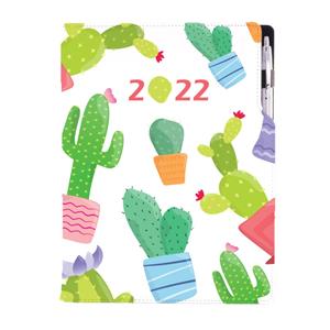 Diary DESIGN weekly A4 2022 - Cactus