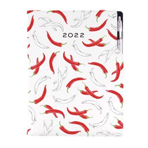 Diary DESIGN weekly A4 2022 - Chilli