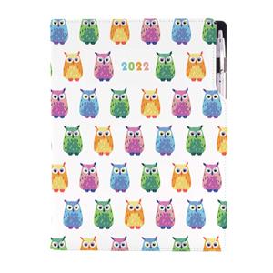 Diary DESIGN weekly A4 2022 - Owl