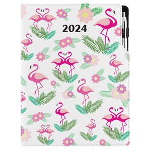 Diary DESIGN weekly A4 2024 PL - Flamingo