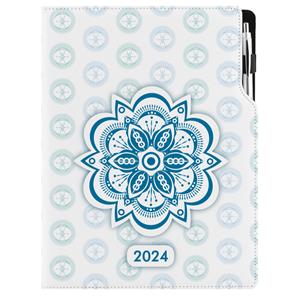 Diary DESIGN weekly A4 2024 PL - Mandala blue