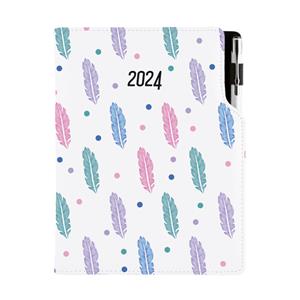 Diary DESIGN weekly A5 2024 PL - Feathers