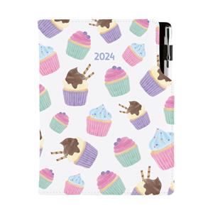 Diary DESIGN weekly A5 2024 SK - Cupcake