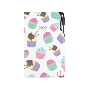 Diary DESIGN weekly pocket 2022 CZ - Cupcake