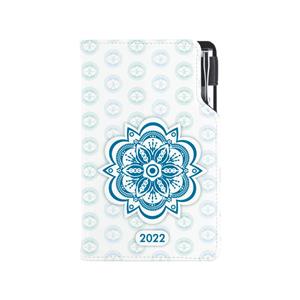 Diary DESIGN weekly pocket 2022 CZ - Mandala blue