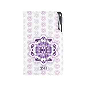 Diary DESIGN weekly pocket 2022 PL - Mandala violet