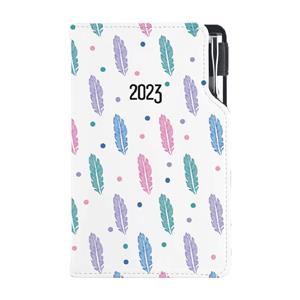 Diary DESIGN weekly pocket 2023 CZ - Feathers