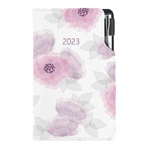 Diary DESIGN weekly pocket 2023 CZ - Peony