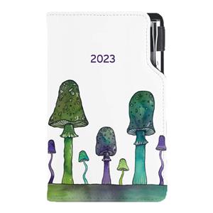 Diary DESIGN weekly pocket 2023 PL - Mushrooms