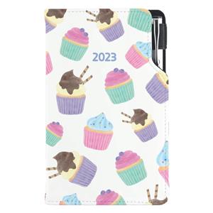 Diary DESIGN weekly pocket 2023 SK - Cupcake