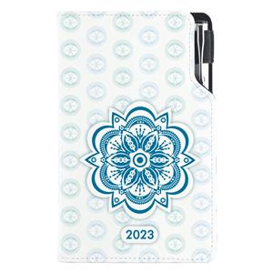 Diary DESIGN weekly pocket 2023 SK - Mandala blue