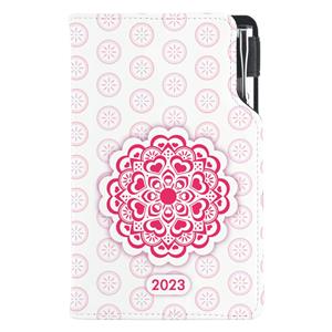 Diary DESIGN weekly pocket 2023 SK - Mandala red