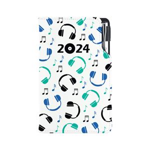 Diary DESIGN weekly pocket 2024 PL - Music