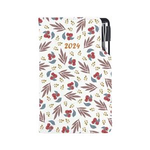 Diary DESIGN weekly pocket 2024 PL - Rowan berry