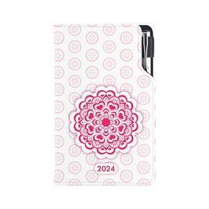 Diary DESIGN weekly pocket 2024 SK - Mandala red