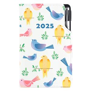 Diary DESIGN weekly pocket 2025 CZ - Birds