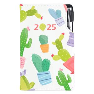 Diary DESIGN weekly pocket 2025 CZ - Cactus