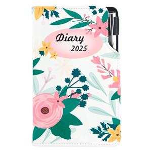 Diary DESIGN weekly pocket 2025 CZ - Flowers